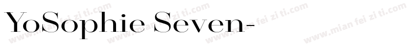 YoSophie Seven字体转换